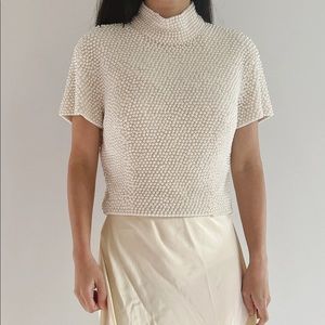 Vintage Pearl Top - 80s Vie by Victoria Royal